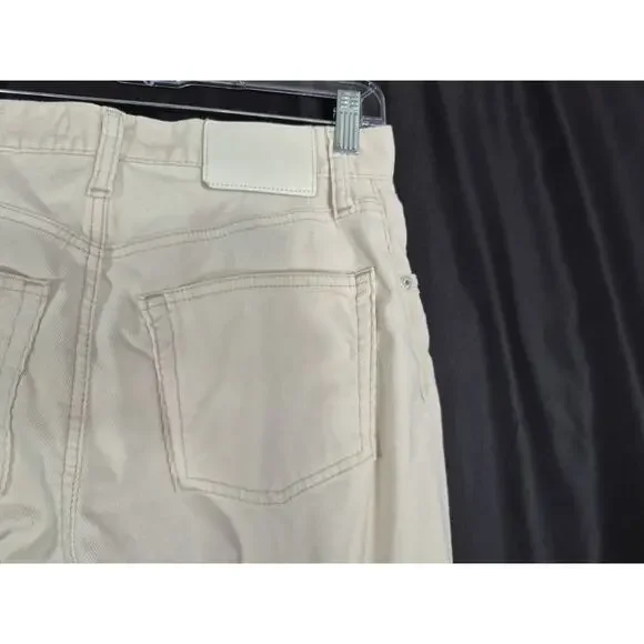 Moussy Vintage SAAB Corduroy Slater Cream Straight Leg Jean Pants 25 - Picture 6 of 8